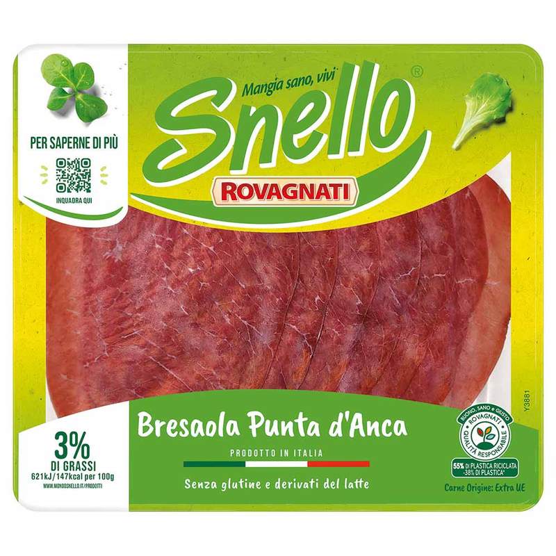 Bresaola Punta d'Anca Snello - 10 Confezioni da 70 g