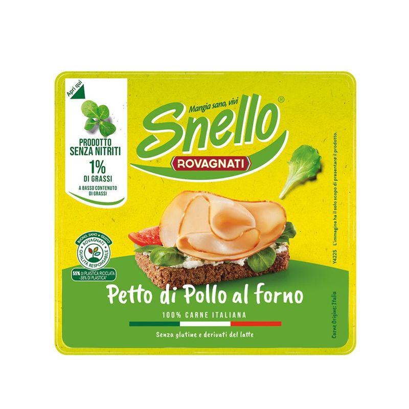 Petto di Pollo al forno Snello Monoporzione - 10 Confezioni da 60 g