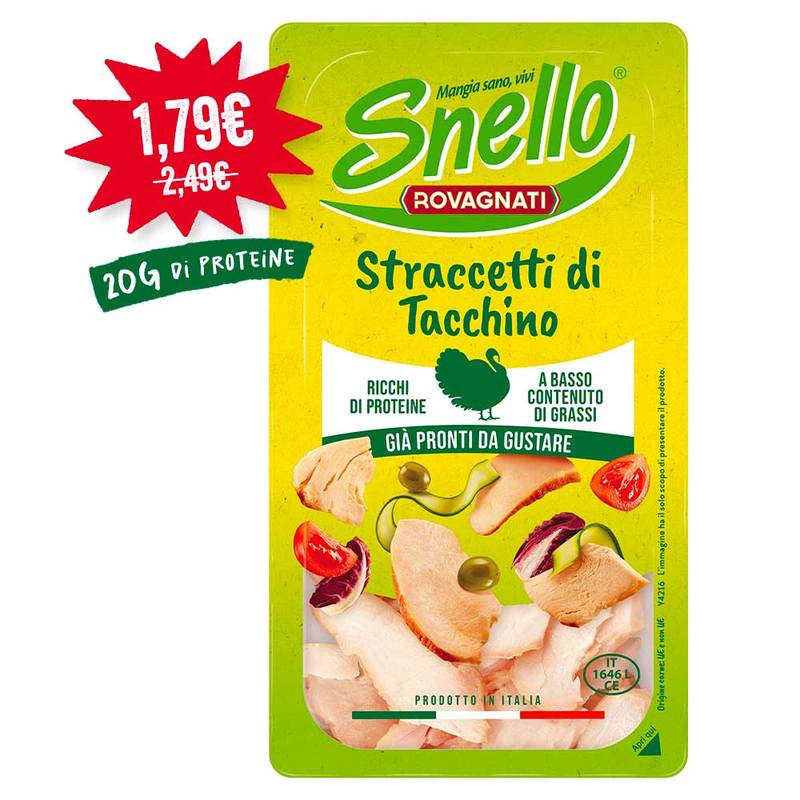 Straccetti di Tacchino Snello - 10 Confezioni da 90 g