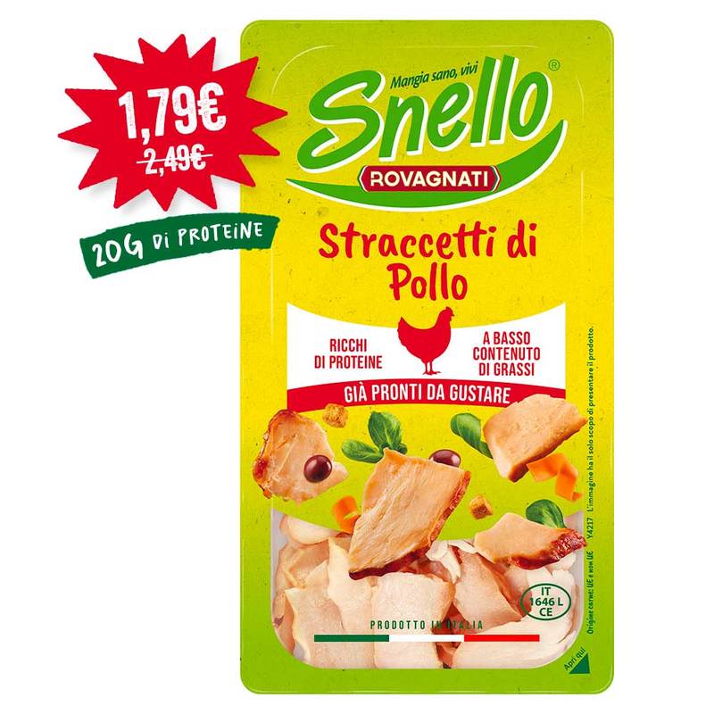 Straccetti di Pollo Snello - 10 Confezioni da 90 g