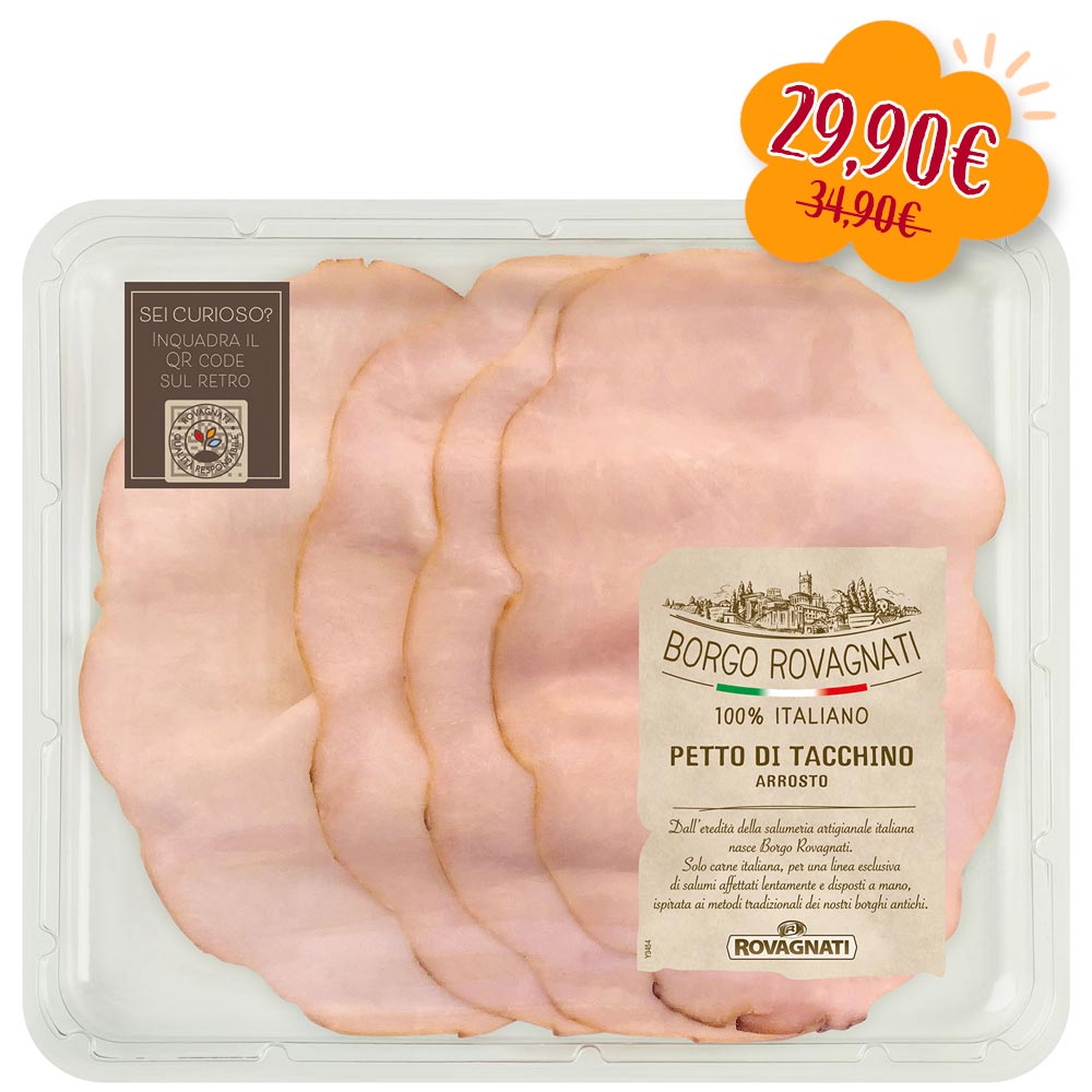 Fesa di tacchino arrosto affettato
