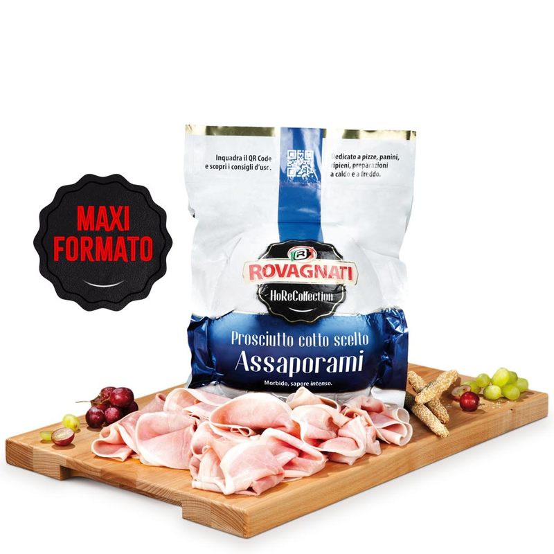 Assaporami – Prosciutto Cotto Scelto - Confezione da 8,4 kg in 2 tranci