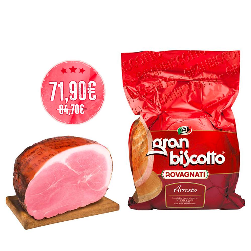 Gran Biscotto: prosciutto cotto arrosto metà