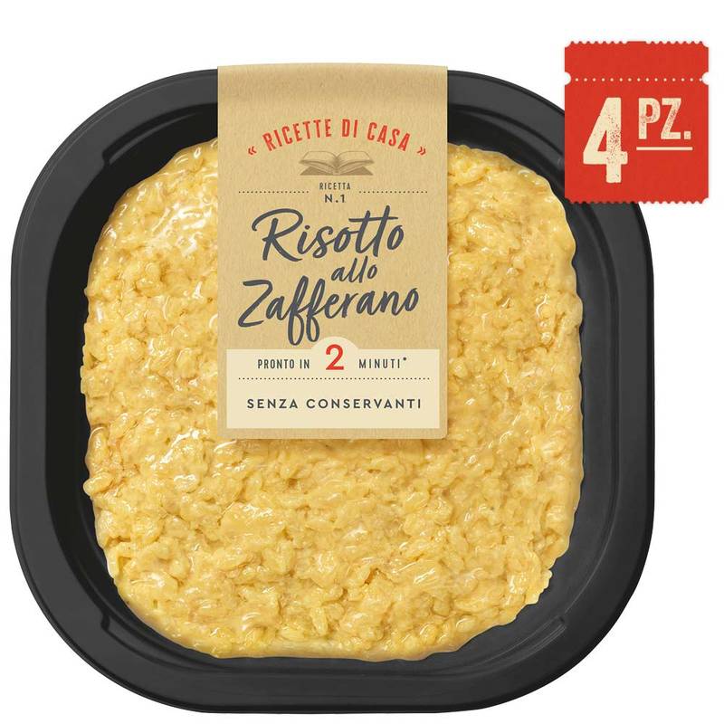 Risotto allo zafferano - 4 Confezioni da 250g