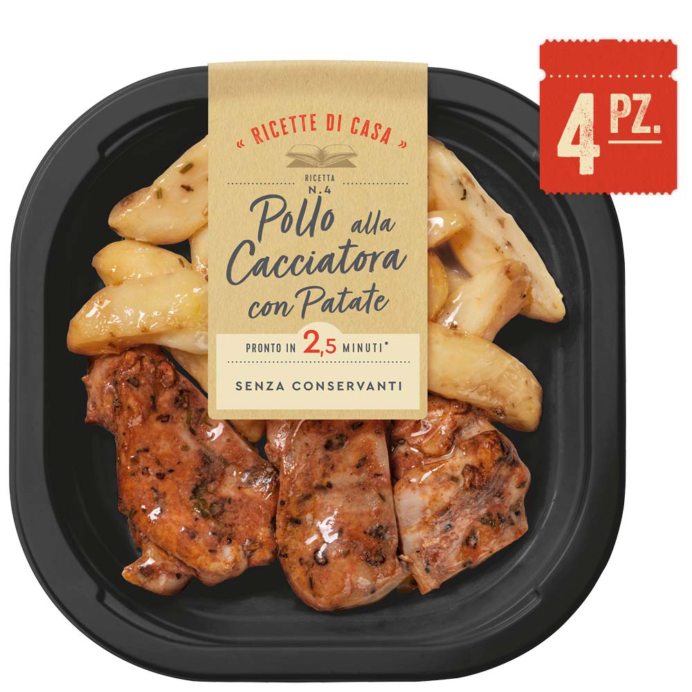 Pollo alla cacciatora con patate