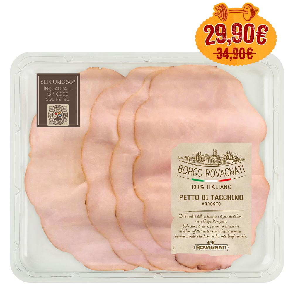 Fesa di tacchino arrosto affettato
