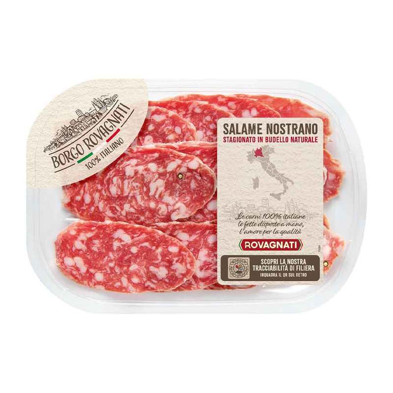 Salame Nostrano affettato - 8 Confezioni da 90 g