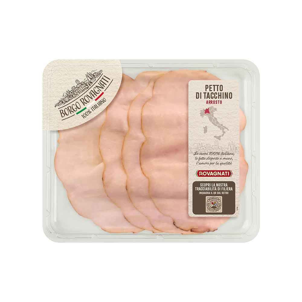 Fesa di tacchino arrosto affettato