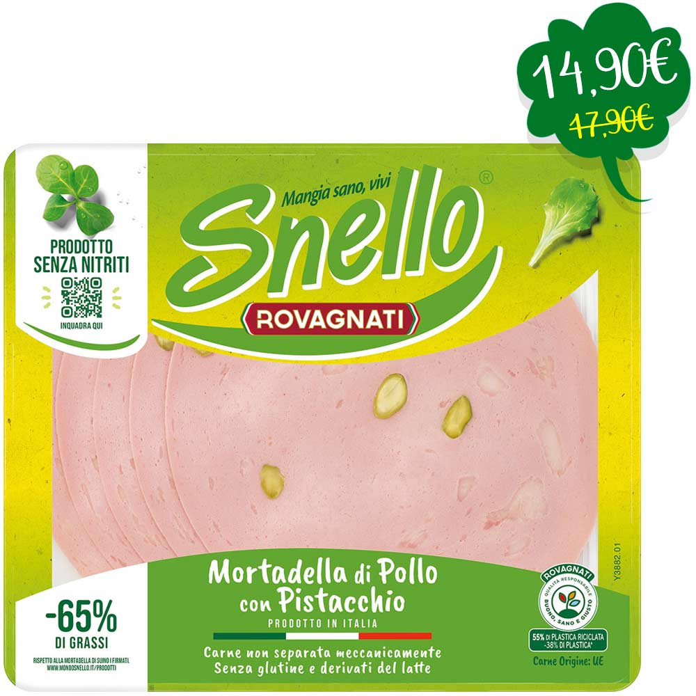 Mortadella di Pollo con Pistacchio Snello