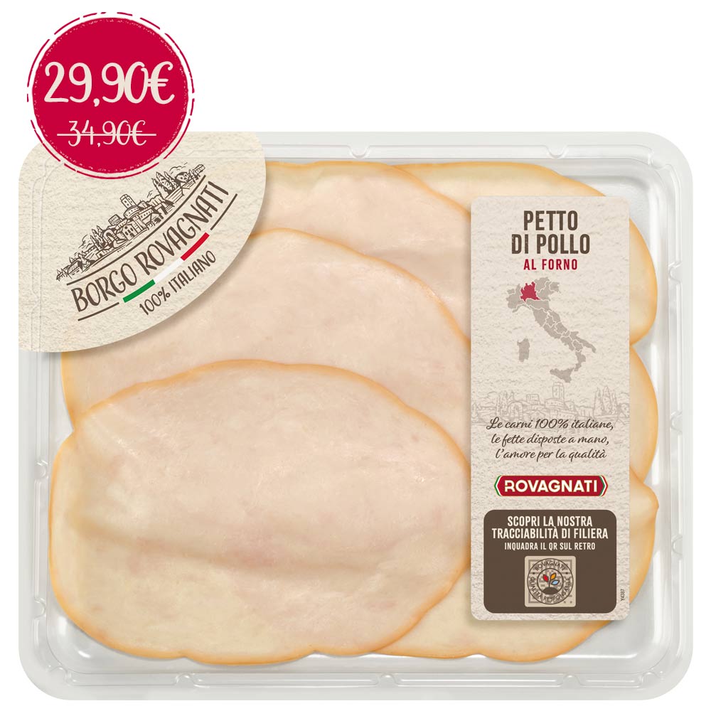Petto di Pollo al forno affettato
