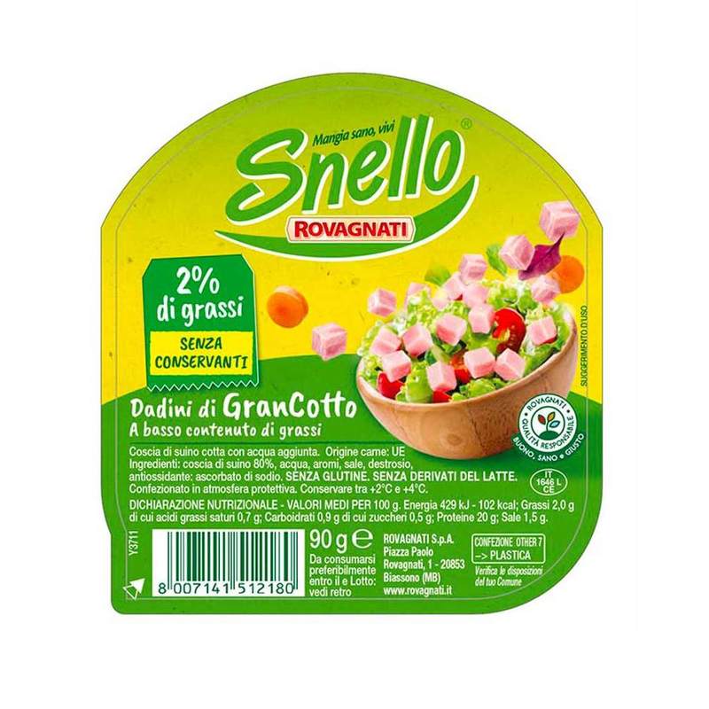Dadini di prosciutto GranCotto Snello - 12 Confezioni da 90 g