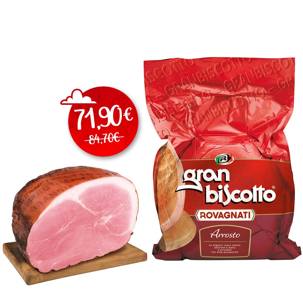 Gran Biscotto: prosciutto cotto arrosto metà