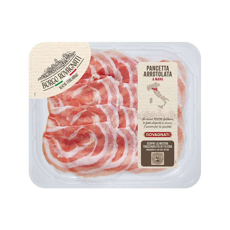Pancetta Arrotolata a Mano - 10 Confezioni da 100 g