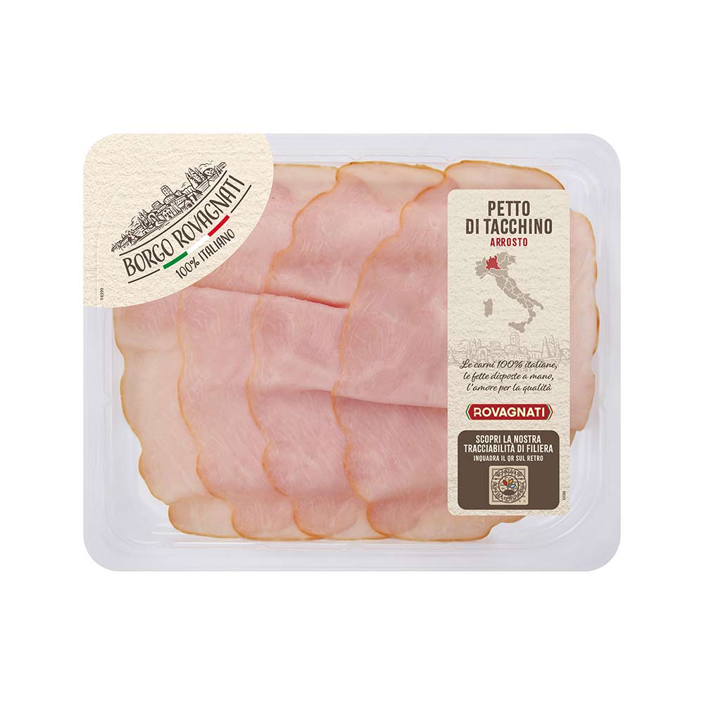 Fesa di tacchino arrosto affettato