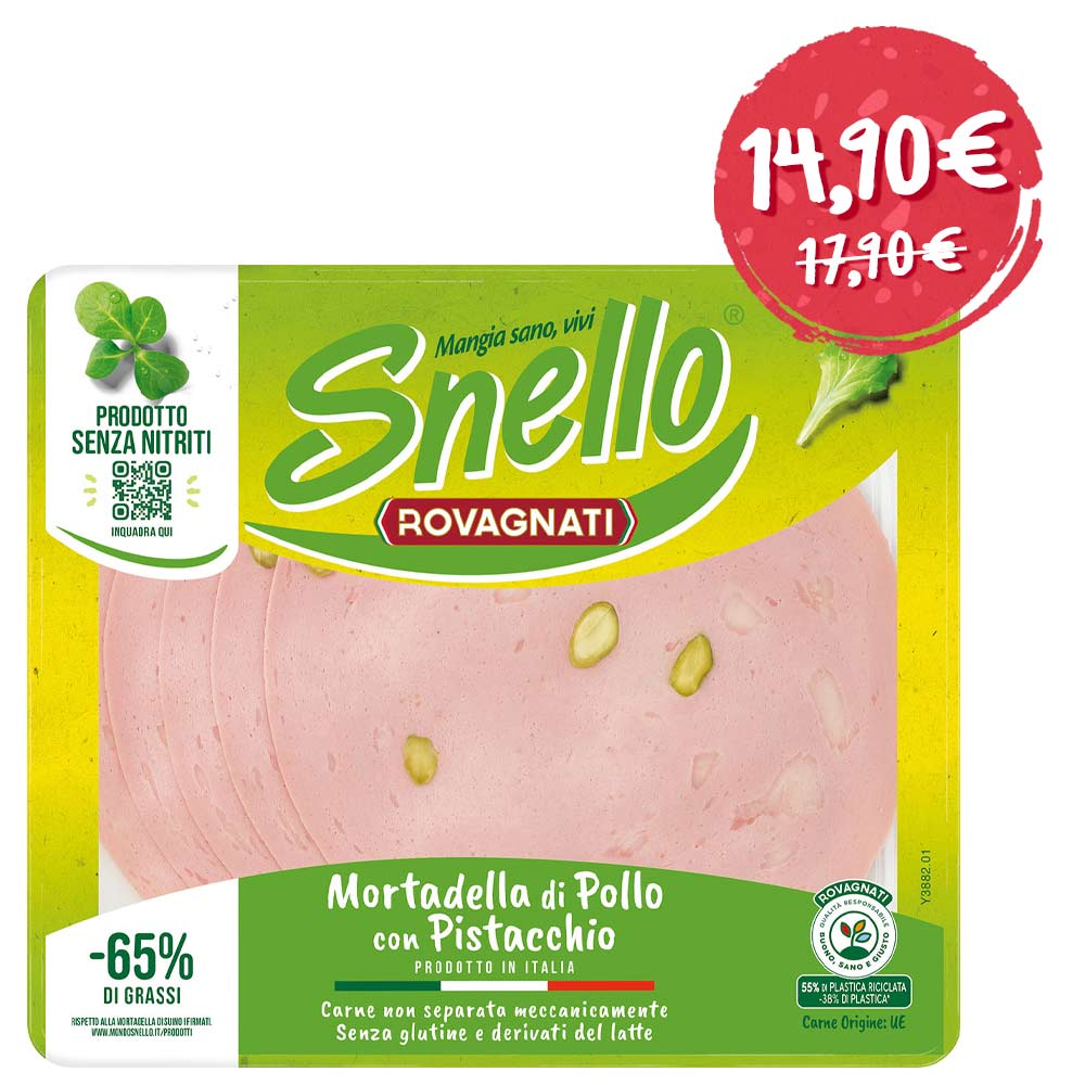 Mortadella di Pollo con Pistacchio Snello