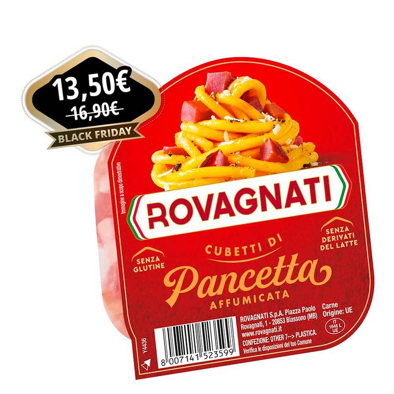 Cubetti di Pancetta Affumicata  - 12 Confezioni da 90 g