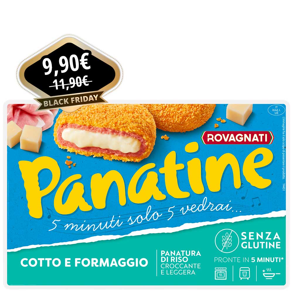 Panatine cotto e formaggio