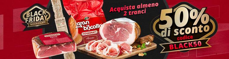 50% di sconto sul trancio meno caro con il codice BLACK50