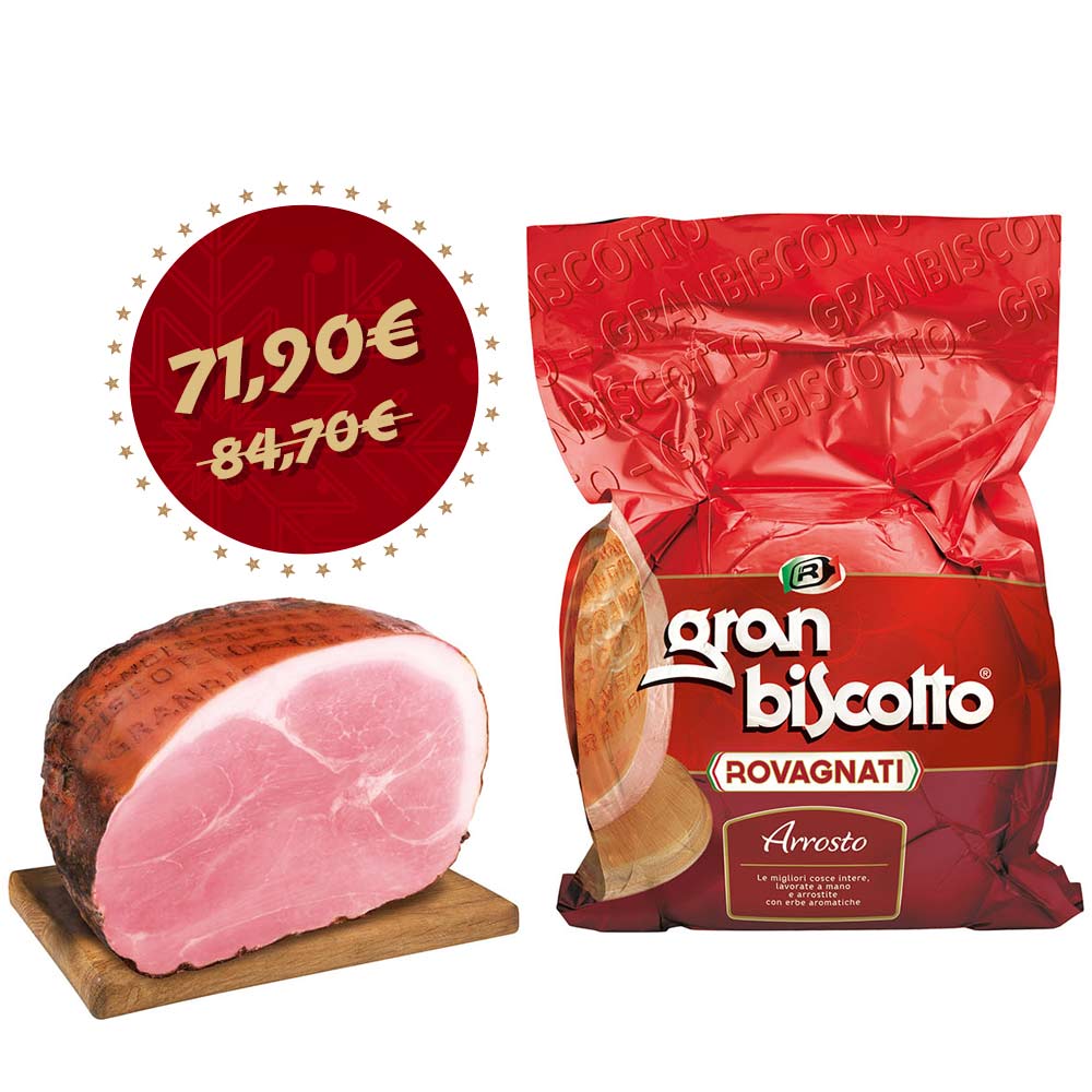 Gran Biscotto: prosciutto cotto arrosto metà