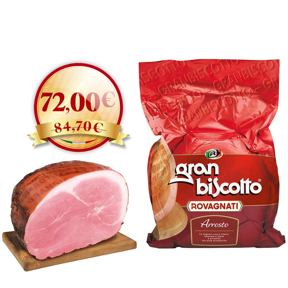 Gran Biscotto: prosciutto cotto arrosto metà