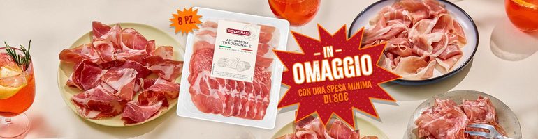 IN OMAGGIO L’ANTIPASTO TRADIZIONALE AFFETTATI ROVAGNATI