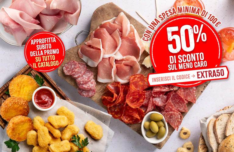 promo 50% meno caro