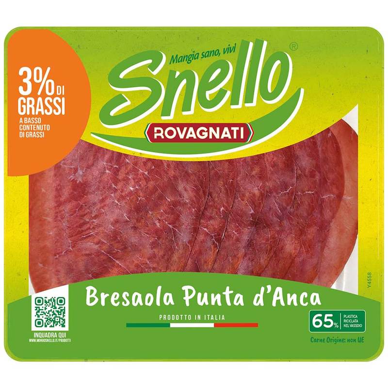 Bresaola Punta d'Anca Snello - 10 Confezioni da 70 g