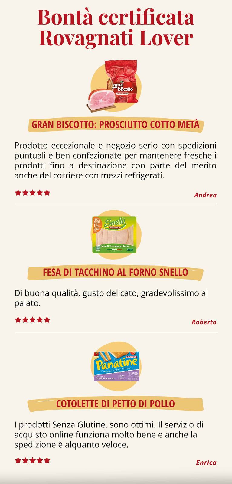 Bontà certifica Rovagnati Lover - Miglior e-commerce categoria affettati e salumi