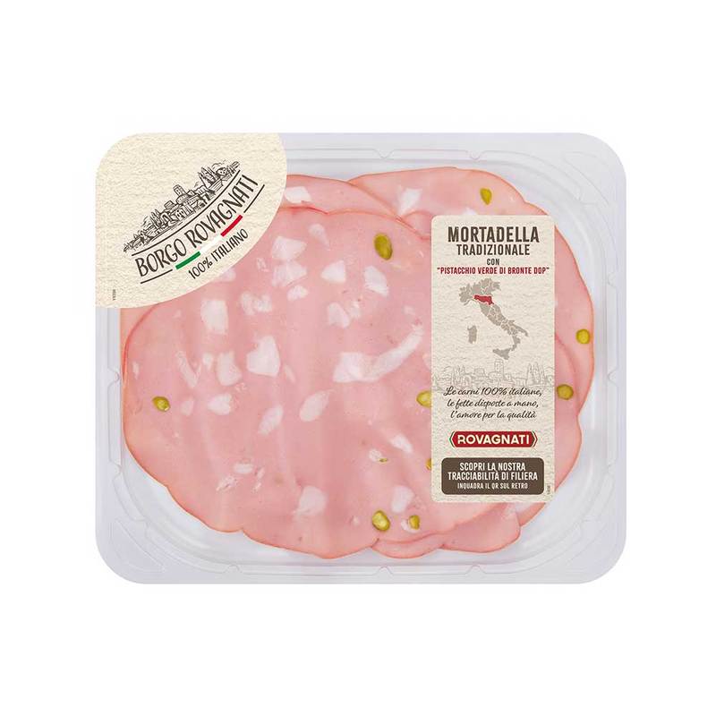 Mortadella Tradizionale con Pistacchio Verde di Bronte DOP - 10 Confezioni da 110 g
