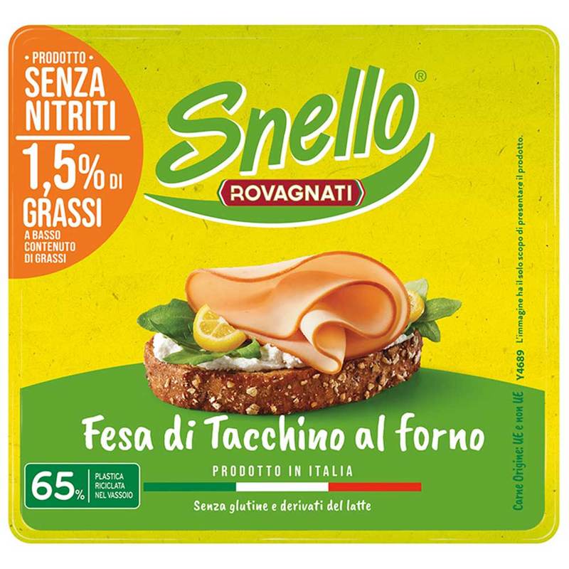 Fesa di Tacchino al forno Snello Monoporzione - 10 Confezioni da 60 g